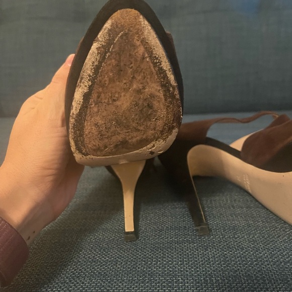 Miu Miu Dark Brown Strappy Heels - Picture 11 of 11